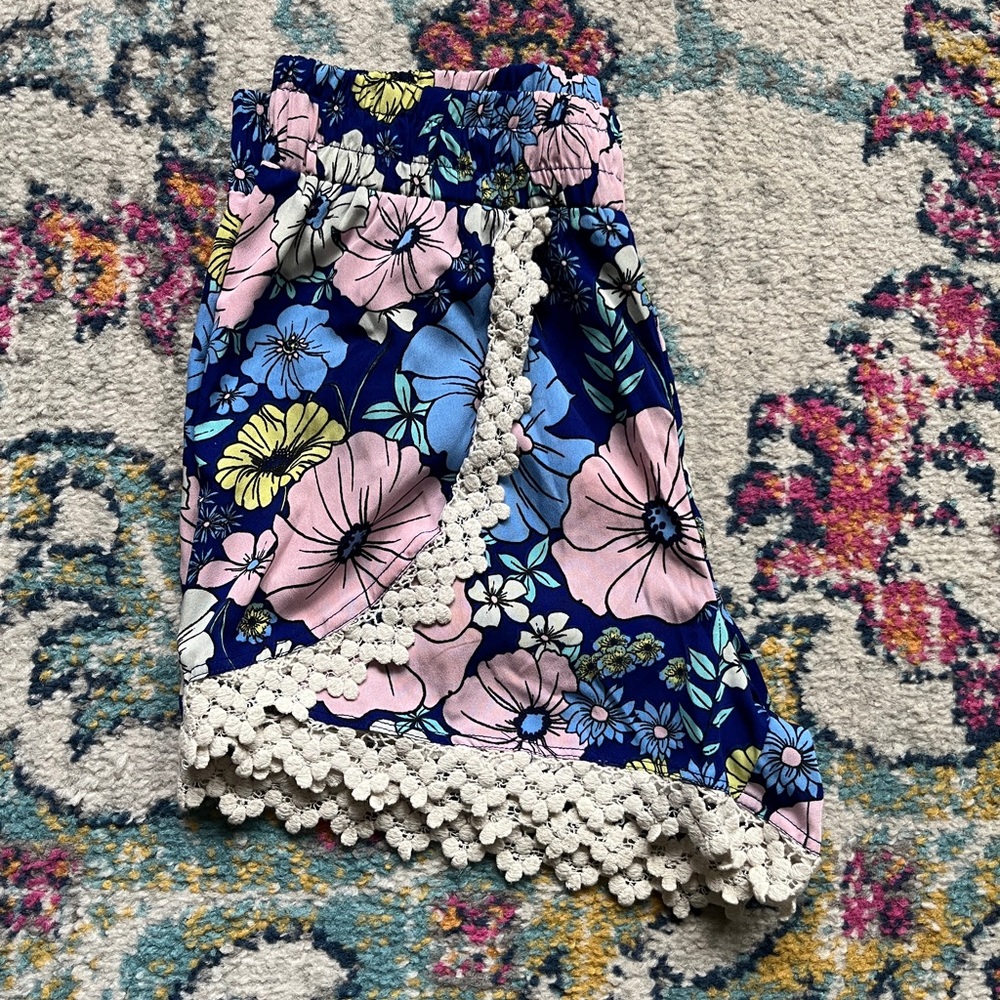 Hawaiian Fabric Shorts